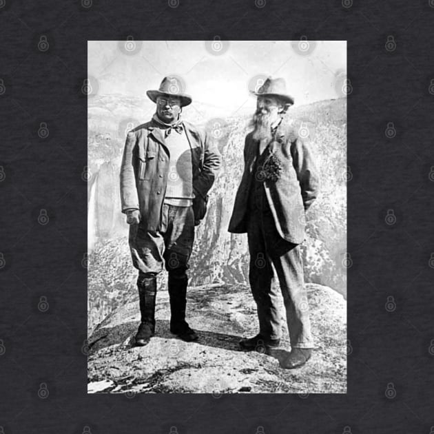 Theodore Roosevelt & John Muir Yosemite National Park California by blueduckstuff